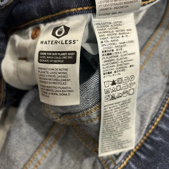 Men's Levi's 502 Taper Fit 34x34 Dark Wash - Stretch - Picture 8 of 14